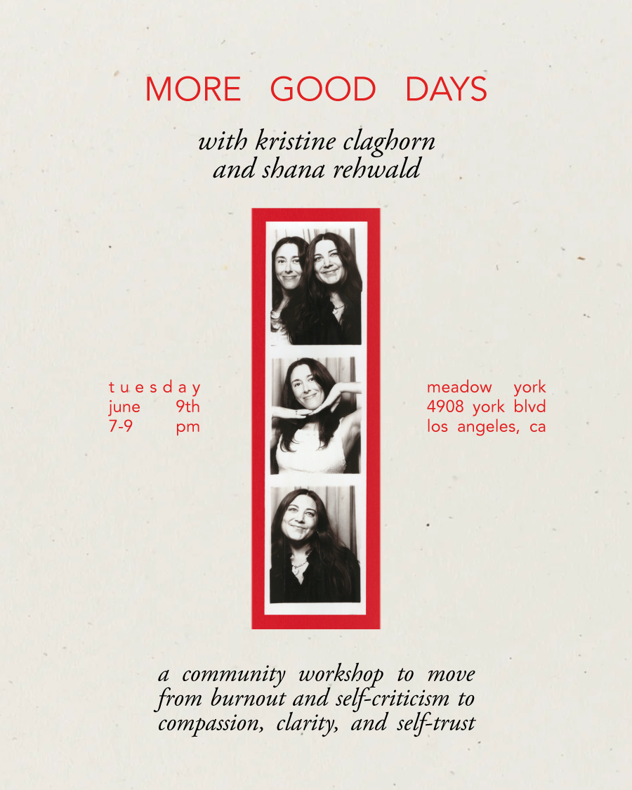 More Good Days Workshop
